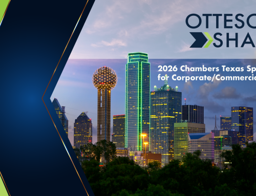 Dallas Office Ranked in 2026 Chambers Texas Spotlight Guide for Corporate/Commercial Excellence